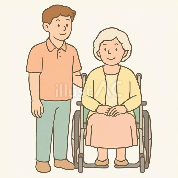 食事介助する介護スタッフ 介護,高齢者,介護士のイラスト素材
