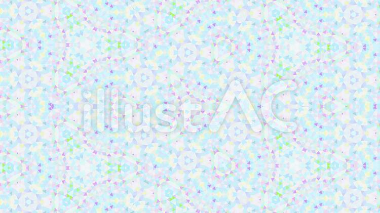 万華鏡風の花をイメージしたブルーの背景 背景,テクスチャ,水色のイラスト素材