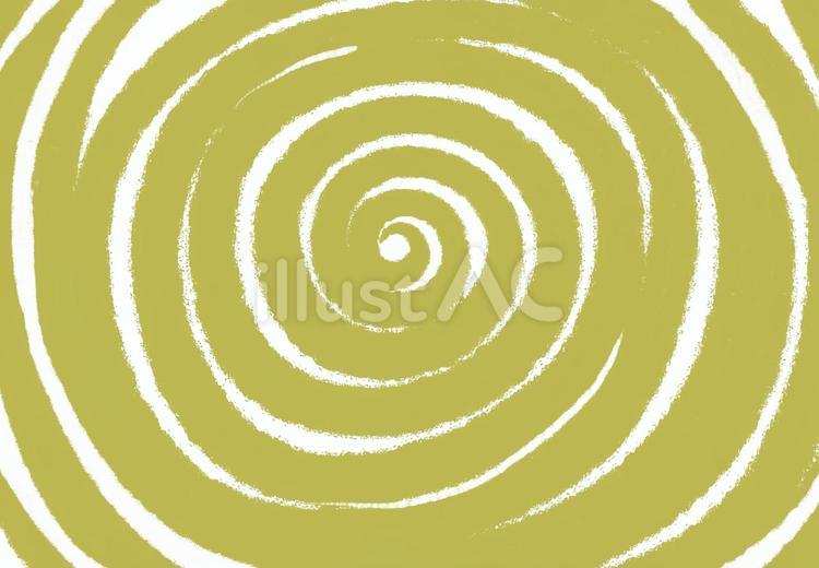渦巻き　黄 渦巻き,回転,螺旋のイラスト素材