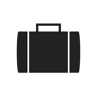 カバンマーク（黒） カバン,バッグ,アイコン,手荷物,黒,シンプル,イラスト,uiデザイン,ボタン,ウェブサイトのイラスト素材