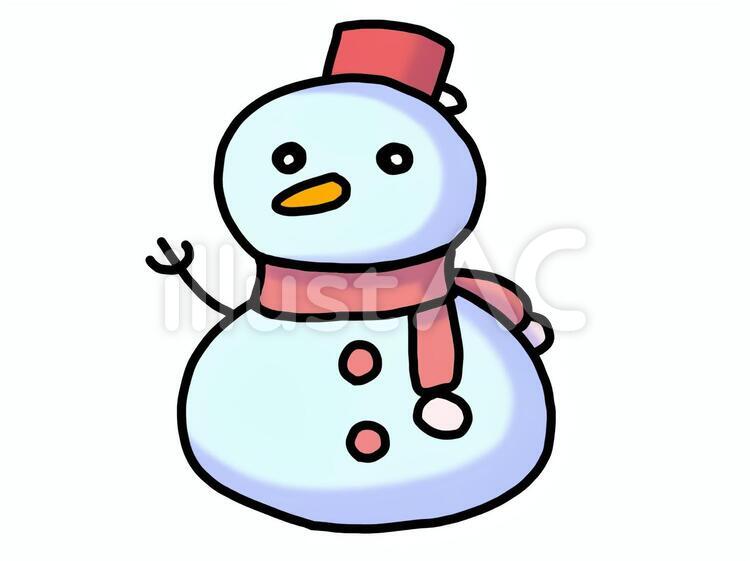 ゆきだるまのイラスト 雪だるま,ゆきだるま,冬のイラスト素材