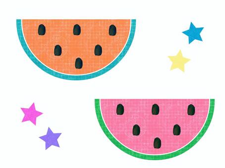 Illustration, spirit, watermelon, september, JPG and PNG