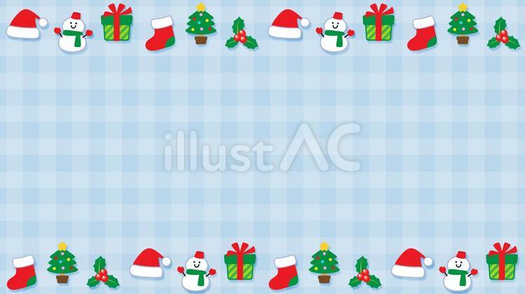 16:9★フルHDサイズの動画の背景にも クリスマス,クリスマスツリー,冬のイラスト素材
