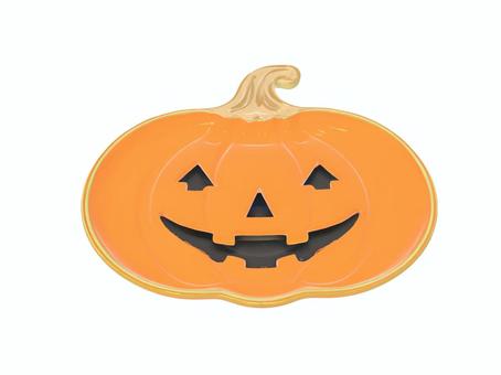 秋のハロウインパーティー用のカボチャの皿 ハロウィン,10月,陶器,容器,食器,皿,秋のイラスト素材