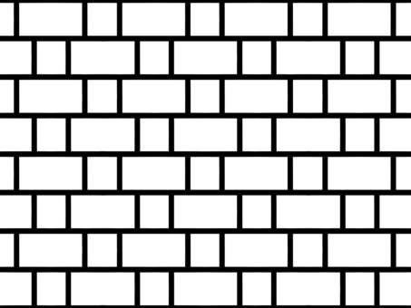 シームレスなレンガ 線のみ  G