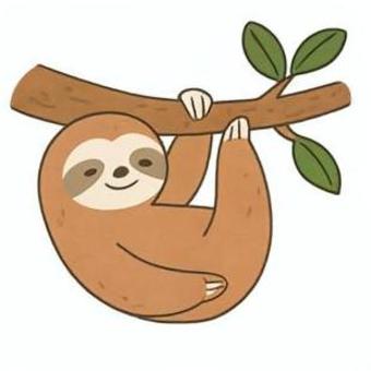 ナマケモノ ナマケモノ ナマケモノ,動物,動かないのイラスト素材