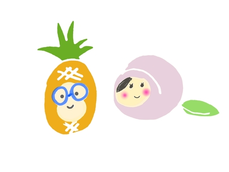 パイナップル博士と、ももプリンセス