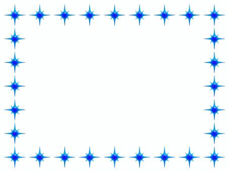 青いダイヤの長方形3Dフレーム ダイヤ,キラキラ,フレーム,3d,立体,マーク,可愛い,輝き,星,枠のイラスト素材