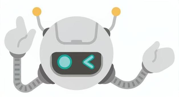 ウインクするチャットボットのイラスト チャットボット,ロボット,ai,ウインク,aiアシスタント,aiロボット,人工知能,アシスタント,サポート,案内のイラスト素材
