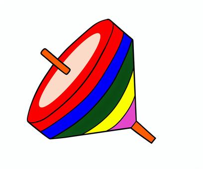 コマのイラスト コマ,コマ回し,お正月,元旦,冬,遊び,イラストのイラスト素材