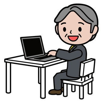 パソコンする人