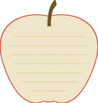 Illustration, fruit, automne, pomme, 