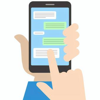 チャット メッセージ,テキスト,スマホ,会話,スマートフォン,メール,チャット,コミュニケーション,ビジネス,やりとりのイラスト素材