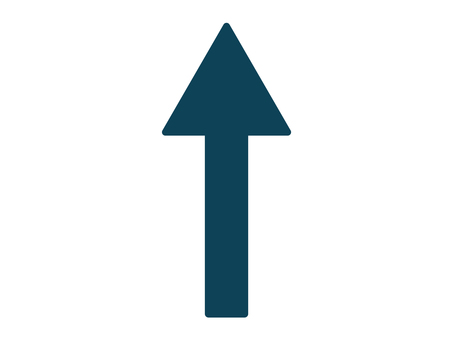 シンプルな矢印（上）01 矢印,上,アイコン,マーク,シンプルのイラスト素材