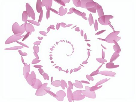 幻想的に舞う桜の花びらのトンネル 桜,舞う,花びら,花弁,背景,上品,かわいい,かっこいい,春,壁紙のイラスト素材