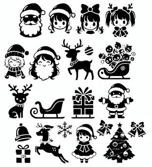 クリスマスのシルエット1