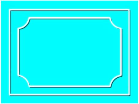 ネオンのフレ−ム ネオン,フレーム,ポストカード,メッセージカード,シンプル,白,ライトブルー,長方形,影のイラスト素材