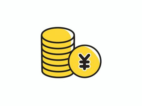 積み上げたお金 硬貨,コイン,資産,貯蓄,お金,日本円,円マーク,積み上げる,積み上がる,積み立てのイラスト素材
