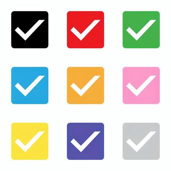 チェックボックス_セット チェックボックス_セット チェックボックス,確認,ok,レ点,チェック,記号,アンケート,アイコン,シンプル,セットのイラスト素材