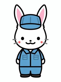 Illustration, rabbit, operator, character, 