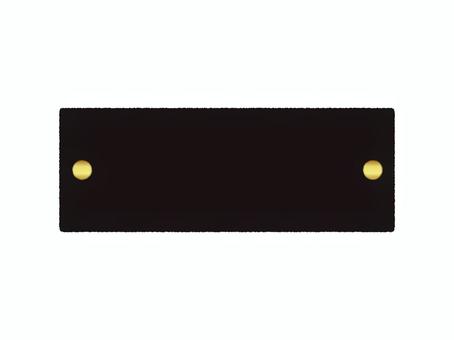 黒プレートと金のビス素材 プレート,黒,背景,ゴールド,金,リベット,ネームプレート,看板,表札,装飾のイラスト素材