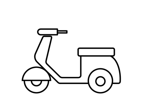 バイク バイク,二輪車,自動二輪,原付,50cc,乗り物,マーク,標識,目印,サインのイラスト素材