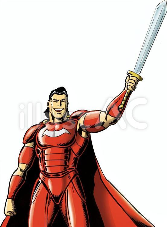勇者と剣 人物,半身,男のイラスト素材