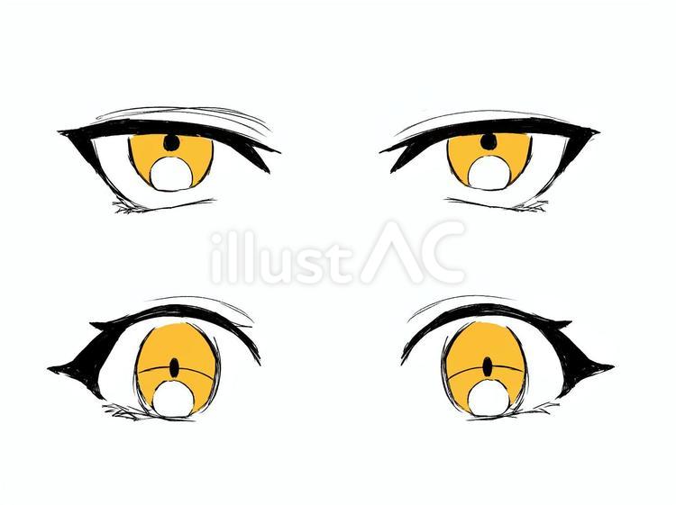 目の素材 目,男性,女性のイラスト素材