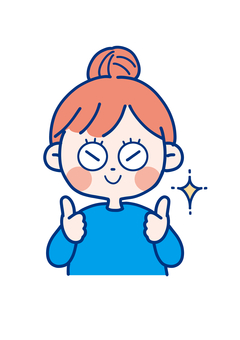 GOODサインをする女の子 人物,女の子,グッド,嬉しい,笑顔のイラスト素材