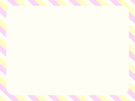 ストライプ背景フレーム 黄色ピンク ゆめかわ,パステル,背景,フレーム,ストライプ,ピンク,黄色,カラフル,ポップ,かわいいのイラスト素材