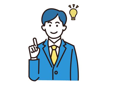 ビジネスマン　イラスト　シンプル　発見 ビジネスマン,会社員,サラリーマン,男性,スーツ,ビジネスシーン,シンプル,人物イラスト,ジェスチャー,ポーズのイラスト素材