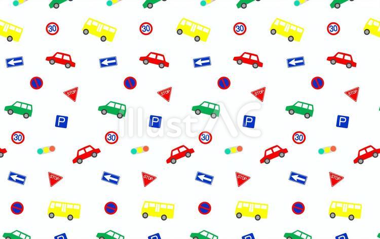 車　標識の背景画像２ 背景,壁紙,車のイラスト素材