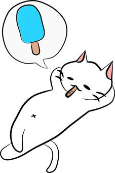 Nyanko-san came out of ice, cat, nyanko, cat, JPG and PNG