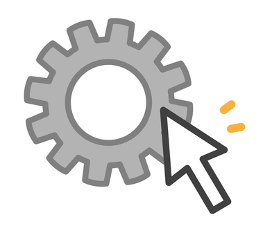 Illustration, configuration, icon, gear, 