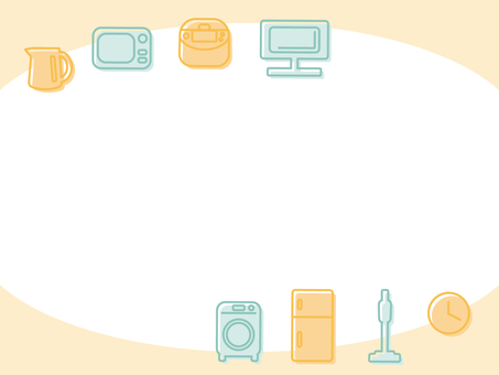 Home appliance frame 2, JPG, PNG and AI Home appliance frame 2, consumer electronics, frame, kettle, JPG, PNG and AI