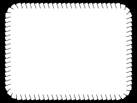 黒ロープフレーム枠 ロープ,フレーム,枠,黒,縁,ライン,装飾,線,素材,四角のイラスト素材