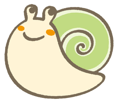 Snail - green, , JPG, PNG and AI