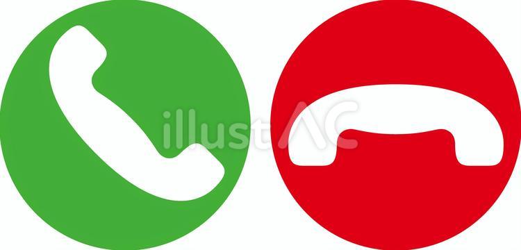 スマートフォンの着信マークのセット 着信,マーク,スマホのイラスト素材