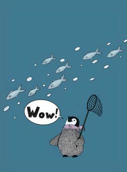 Fish and penguins, JPG Fish and penguins, penguin, fish, insects and り あ み, JPG