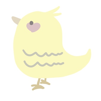 ルチノー黄色いオカメインコ(小鳥)オウム オカメインコ,ルチノー,オウム,小鳥,ペット,黄色い鳥のイラスト素材