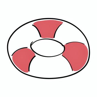 うきわ うきわ,夏,海,プール,浮具のイラスト素材