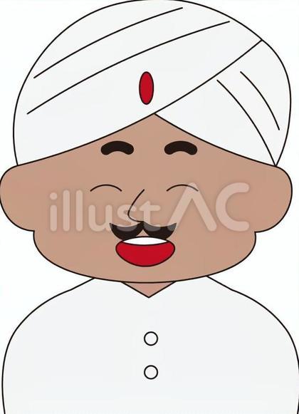インド人 笑顔