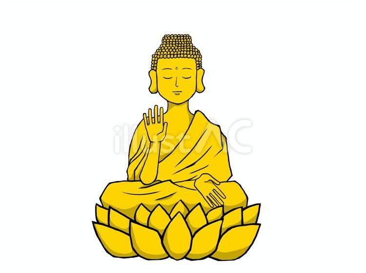 金色の仏様 人物,神,仏のイラスト素材