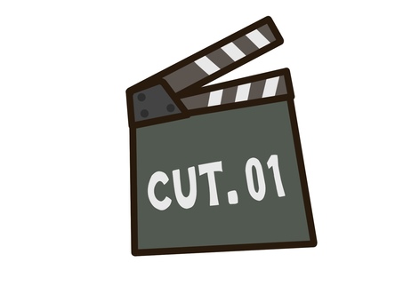 カチンコ カチンコ,撮影,道具のイラスト素材