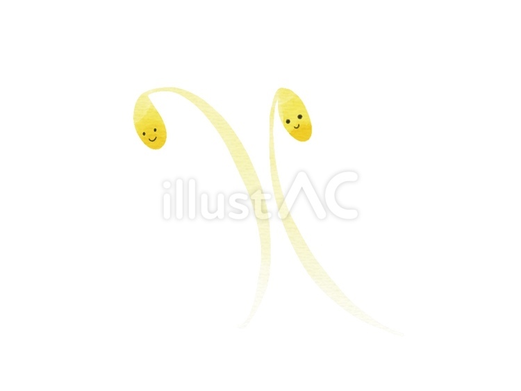 野菜のキャラクター　もやし もやし,野菜,キャラクターのイラスト素材