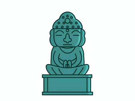 Illustration, great buddha, buddha statue, buddhism, 
