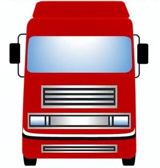 トラック92 車,トラック,正面,物流,運輸,運送,ロジスティクス,貨物,輸送,流通のイラスト素材