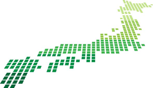 ドット日本列島 日本,日本地図,地図,ドット,土地,日本列島,マップ,都道府県,地形,ジャパンのイラスト素材