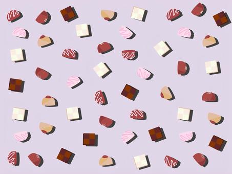 バレンタインラッピング(パープル)