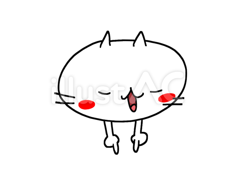 下を指さす猫 下を指さす猫 猫,指差し,下のイラスト素材